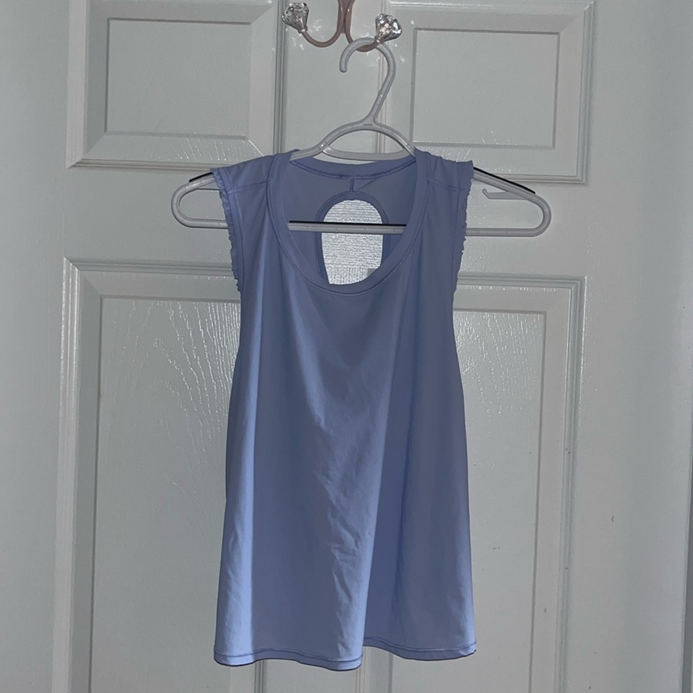 Lululemon cross back ruffle tank
